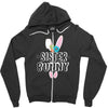 sister bunny Zipper Hoodie