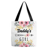 Daddy's Girl Tote Bags