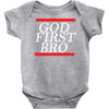 new  god first bro  t shirt religious humor lord tee Baby Onesie