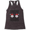 ugly santa noel Racerback Tank