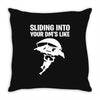 sliding into your dm's like Throw Pillow