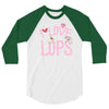 i love lops lots 3/4 Sleeve Shirt