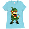 happy saint patrick day simpson 2 Ladies Fitted T-Shirt