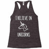 i believe in unicorns 2 Racerback Tank