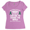 education is the most pwerful weapon you can use to change the world l Women's Triblend Scoop T-shirt