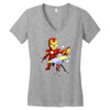 iron man (ironman parody) Women's V-Neck T-Shirt