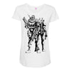 cable and deadpool Maternity Scoop Neck T-shirt