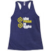 the paisa is right Racerback Tank