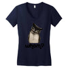 owl whom Women's V-Neck T-Shirt