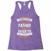 Super Cool Father Of A Freaking Awesome Daughter Racerback Tank