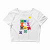 puzzled Crop Top