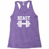 new beast dumbbell muscle Racerback Tank