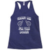 trust me i'm the boss Racerback Tank