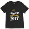 kings are born in 1977 V-Neck Tee