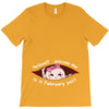 February Peeking Out Asian Baby Girl T-Shirt