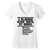 always give 100 percent Women's V-Neck T-Shirt