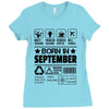 Born In September Ladies Fitted T-Shirt