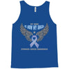 my hero is now my angel stomach cancer awareness Tank Top