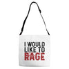 I WOULD LIKE TO RAGE Adjustable Strap Totes