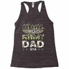 proud army dad Racerback Tank