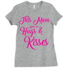 this mom hugs kiss es Ladies Fitted T-Shirt