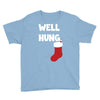 well hung endowed christmas stocking funny Youth Tee