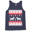 reindeer christmas ugly sweater Tank Top