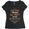 pop pop the man the myth best pop pop ever Women's Triblend Scoop T-shirt