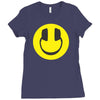 happy headphones Ladies Fitted T-Shirt