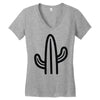 minimalistic cactus Women's V-Neck T-Shirt