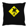 pterosaur warning Throw Pillow