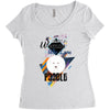 who loves poodle Women's Triblend Scoop T-shirt