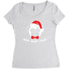 bah hum pug scrooge grinch christmas Women's Triblend Scoop T-shirt