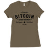 Bitcoin Satoshi Nakamoto In Crypto We Trust Ladies Fitted T-Shirt