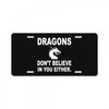 dragons License Plate