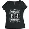 vintage made in 1954 perfectly aged a living legend Women's Triblend Scoop T-shirt