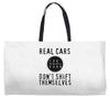 real cars don't shift themselves Weekender Totes