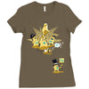playing with monsters Ladies Fitted T-Shirt