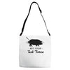 anti vegan task force Adjustable Strap Totes