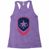land of the free shield Racerback Tank
