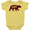 papa christmas bear Baby Bodysuit