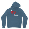 i love heart bass guitar music Hoodie