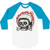 skull biker 3/4 Sleeve Shirt