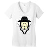 v for vendetta Women's V-Neck T-Shirt