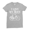 i love when my wife lets me buy another bike Ladies Fitted T-Shirt