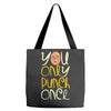 you only punch once Tote Bags