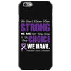 we don't know how strong we are until being strong is the only choice iPhone 6/6s Case