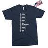 beard length chart funny professor grandpa mustache humor Exclusive T-shirt