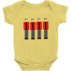 pixelated kraftwerk turquoise kids Baby Onesie