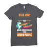 walk away i have anger issues Ladies Fitted T-Shirt